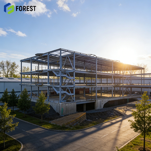 Steel Structure Parking Building Structural Galvanized Fire Resistant Iso Certified Commercial Logistics Facility - Product Image 1