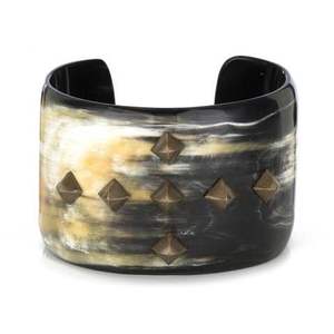 Brazaletes de Cuerno de Búfalo Naturales y Ecológicos, Joyería Étnica Hecha a Mano, Duradera, Brazalete de Moda para Mujer, Proveedor al por Mayor - Product Image 1