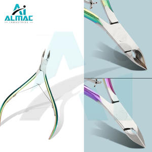 ALMAC, pinza para cutículas de uñas de acero inoxidable de alta calidad, tijera afilada, Kit quirúrgico reutilizable para una fácil eliminación de manicura, 1 año - Product Image 3