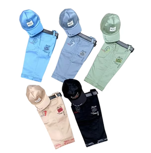 Pantalones cortos de mezclilla elásticos de cintura alta de primera calidad para niños y niños pequeños Jeans lavados de verano suaves de estilo recto informal - Product Image 2