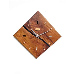 Adorable Design <b>Square</b> Shaped <b>Wall</b> <b>Clock</b> for Bedroom High Quality Wooden <b>Wall</b> <b>Clock</b> Customize Size for Sale - Product Image 2