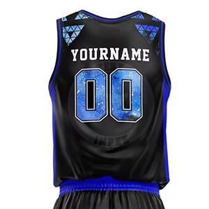 Uniforme de basket-ball professionnel matériau durable polyester fait anti-rides hommes uniformes de basket-ball - Product Image 4