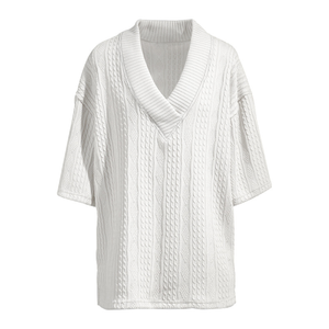 T-shirt col en v 100% coton t-shirts pour homme coton col rond T-Shirt T-shirt ajusté goutte épaule chemises à séchage rapide - Product Image 3