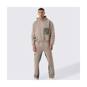 Conjunto Deportivo Unisex de Primera Calidad, Cómodo, con Capucha, Estampado, Grueso y Cálido para Invierno, Tallas Grandes - Product Image 1