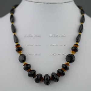 Compre el mejor diseño 2024 de SCI para mujer, ropa de boda y fiesta, colgante de diseñador de diamantes, conjuntos de collares con cuentas de resina - Product Image 3