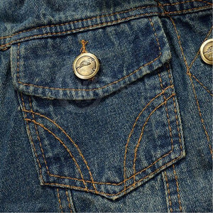 Chaleco Vaquero de Algodón para Hombre, Moderno, Transpirable, Ecológico, de Secado Rápido, Antiarrugas, Ropa Exterior Informal para Invierno, Personalizable - Product Image 6