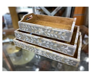 Plateaux en bois faits à la main fête apéritif fruits plateau de service décor grand plateau à fromage en bois d'acacia gâteau assiettes alimentaires - Product Image 1