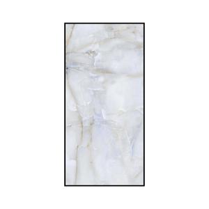 Azulejo de Porcelana Pulido Esmaltado de 60x120 cm, Aspecto Mármol, Vetas Grises Claras, Azulejo Cerámico para Sala de Estar, Baño y Pared - Product Image 6