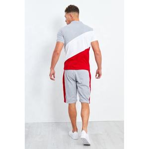 Chándal de verano de algodón 100% personalizado de estilo informal Unisex para hombre, camiseta bordada de 2 piezas, pantalones cortos, conjuntos gemelos, patrón sólido Terry - Product Image 3