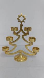 Ensemble de bougeoirs en laiton martelé artisanal, bougeoirs en métal modernes pour la décoration de table, mariage, accessoires de maison - Product Image 5