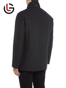 เสื้อเทรนช์เบลเซอร์ผ้าวูลกระดุมแถวเดียวสำหรับผู้ชายเสื้อโค้ทระบายอากาศได้ใส่สบายลดราคาพิเศษ - Product Image 3