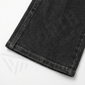 Pantalon évasé taille haute chic vintage pour femme 2025, fermeture éclair, respirant, jean en denim simple, décontracté, été, streetwear délavé - Product Image 6