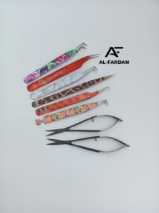 Pinzas de pestañas japonesas de acero inoxidable personalizables Crea tu propio recubrimiento de papel Pinzas de extensión de pestañas de etiqueta privada Oferta - Product Image 2