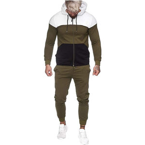 Survêtements d'hiver pour hommes légers à la mode survêtements à motif solide sweats à capuche et joggeurs vente en ligne vêtements de rue - Product Image 6