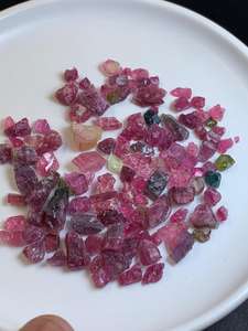 Tourmaline afghane naturelle non traitée, cristal multicolore, pierre précieuse en vrac, fabrication de bijoux, collection de minéraux de guérison, pierre précieuse brillante - Product Image 2