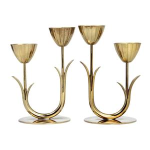 Classique Vintage orné en aluminium bougeoir artisanat artistique pour haut de gamme décor à la maison noël événement pièce maîtresse affichage - Product Image 3