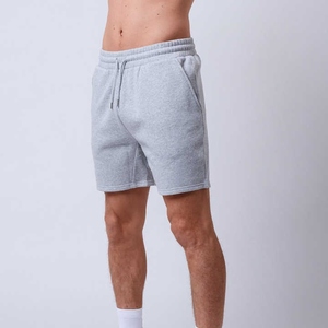 Pantalones cortos de chándal informales de verano para hombre, tela de lana de punto transpirable de alta calidad, cómodo Cordón de Color sólido - Product Image 3