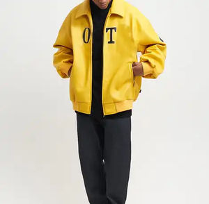 Chaqueta de Cuero Unisex Heavy Plus con Mangas Largas y Capucha, Chaqueta de Invierno de Alta Calidad con Logotipo Bordado Personalizado para Hombre - Product Image 6