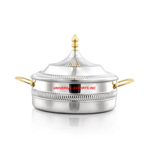 Cazuela de diseñador hecha a mano de calidad Premium Hotpot de nácar de lujo Venta caliente de lujo nuevo calentador de alimentos de Metal - Product Image 5