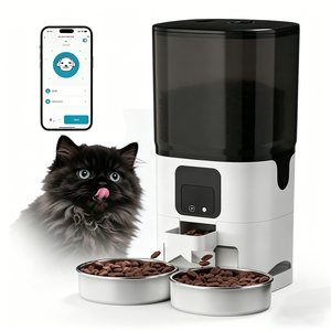 Comedero Inteligente para Mascotas con WiFi y Cámara, Dos Tazones, Dispensador Automático de Comida para Gatos, Control por Aplicación, Comedero Automático para Perros y Gatos - Product Image 5