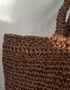 Sac en raphia Astrid fait à la main, Sac fait à la main, Sac au crochet, Sac en paille, Sac fourre-tout en raphia, Sac panier, Sac fourre-tout - Product Image 2