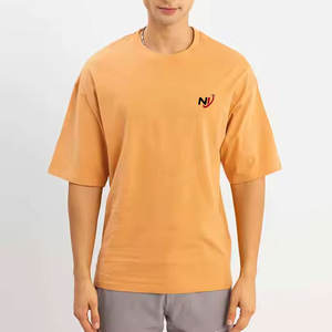 Cómoda camiseta de gran tamaño Transpirable Tamaño personalizado En stock Hecho en algodón Camiseta de gran tamaño - Product Image 3