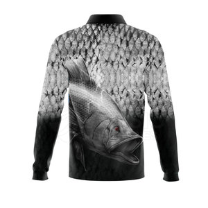 Camisas de Pesca para Hombre de Secado Rápido, Impermeables, de Color Sólido, Transpirables para Exteriores, 100% Poliéster, Precio de Fábrica - Product Image 2