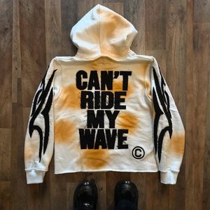 เสื้อมีฮู้ดผ้าฟลีซสำหรับผู้ชายซักสไตล์วินเทจผ้าฟลีซปักลาย - Product Image 3