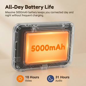 Monitor de Bebé Inalámbrico HD de 7.0 Pulgadas y 720P, Batería de 5000 mAh, PTZ, Audio Bidireccional, Visión Nocturna, Detección de Movimiento, 2.4 GHz FHSS - Product Image 4