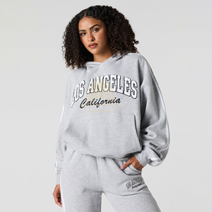 OEM Custom Logo Casual Jogging Suit Blank Cropped Hoodie and <b>Lounge</b> Women Tracksuit 2 <b>Two</b> <b>Piece</b> <b>Set</b> for Women Jogger - Product Image 3