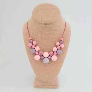 Perles en bois de style Koreon perles rondes en bois bijoux de mode en bois boucles d'oreilles femmes colliers de bijoux de mode - Product Image 4