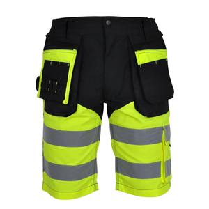 <b>Men's</b> Safety Reflective Workwear Cargo <b>Short</b> Hi Safety Construction <b>Shorts</b> <b>Work</b> <b>Shorts</b> With Reflective Tape Workwear - Product Image 1