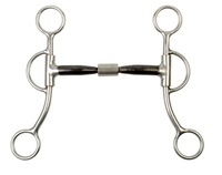 Mors de cheval de luxe à joues pleines avec anneau en D, réglable, écologique, réutilisable, en acier inoxydable, pour l'équitation western