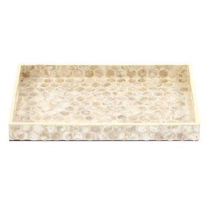 Hot Selling Multifunctional Natural <b>Mother</b> Pearl Serving Tray Industrial Made Bamboo Storage Kitchen Living Room Coffee Table - Product Image 6