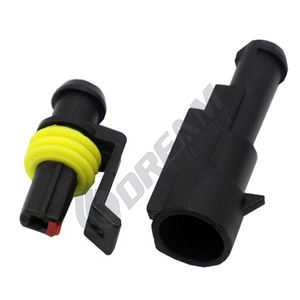 Precio de fabricante conector AMP Conectores eléctricos automotrices 2 pines impermeable macho hembra conector rápido - Product Image 5