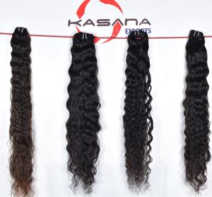 Venta al por mayor 100% color natural negro Wome nVirgin negro vietnamita Color crudo ondas y rizos para mujeres extensiones de cabello humano - Product Image 5