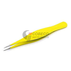Pinzas quirúrgicas de laboratorio de acero inoxidable, estériles, rectas y curvas, de precisión - Product Image 2