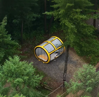 Tente de camping gonflable de luxe portable, station d'air, pod, abri à déploiement rapide, une seule couche, quatre saisons, une chambre, PVC