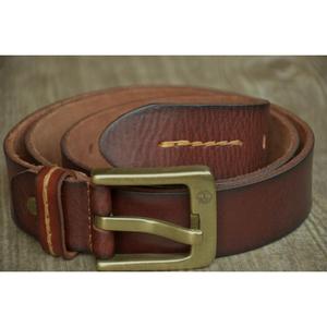 Cinturón de Cuero Vacuno con Hebilla de Acero, Estilo Formal de la Mejor Calidad, Impresión de Logotipo Personalizado para Hombre, Hecho en India - Product Image 3