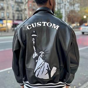 VINTAGE CAFE RACER BLACK <b>BROWN</b> GENUINE <b>LEATHER</b> SLIM FIT RETRO BIKER <b>JACKET</b> for <b>MEN</b> - Product Image 3