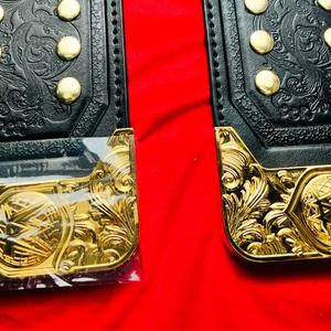 Ceinture de champion personnalisée, plaques métalliques durables de haute qualité, légères, compétitions de lutte, gravure personnalisée, taille personnalisée - Product Image 3