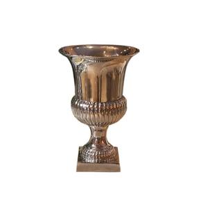 Urne à fleurs en aluminium pour la décoration de la maison, décoration intérieure et extérieure, urne à fleurs dorée pour Noël - Product Image 3