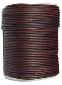 Cordones de cuero redondos vintage de 1mm 2mm a 8mm para hacer accesorios de joyería - Product Image 2