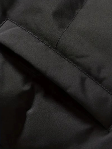 Men's Winter Puffer <b>Jacket</b> Thick Warm Stand Collar Zipper Closure Casual Style <b>Fleece</b> <b>Lining</b> Polyester Shell Solid Color - Product Image 6