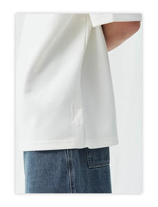 Chemises polo pour hommes en coton lourd de haute qualité, couleur unie - Product Image 5