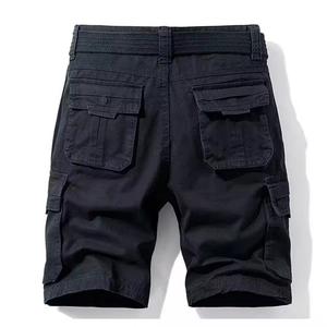 Short de pêche en nylon extensible à coupe sèche uni Short de pêche à taille élastique pour hommes Short de pêche en coton à séchage rapide - Product Image 2