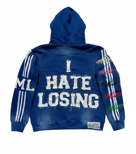 Sudadera con Capucha y Cremallera para Hombre, Estilo Profesional, con Pedrería y Bordado Desgastado, Calidad Superior, 100% Algodón, Cómoda y Adecuada - Product Image 2