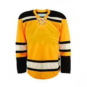 Uniforme de hockey sur glace avec logo personnalisé, nom de l'équipe, manches longues, respirant, séchage rapide, 100% polyester, couleur personnalisée, maillot - Product Image 1