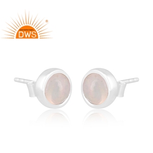 Pendiente de tuerca de piedras preciosas de ópalo etíope Natural de plata de ley fina superventas, joyería personalizada para mujer, regalo para ella - Product Image 2