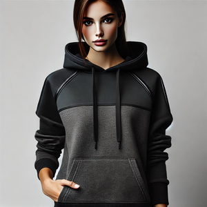 เสื้อฮู้ดดี้แบบสวมหัวทรงโอเวอร์ไซส์ ผ้าคอตตอน 100% คุณภาพสูง 500 แกรม แบบยูนิเซ็กซ์  ทรงครอป สำหรับใส่โลโก้แบบสั่งทำ  แบบซิป  สีพื้น  สำหรับฤดูหนาว - Product Image 1